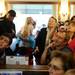 Supporters of Republican presidential candidate Herman Cain attempt to get a glimpse of the candidate during a speech at the Big Sky Diner in Ypsilanti during a stop on Thursday morning. Melanie Maxwell I AnnArbor.com